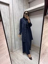 MİSSDALİDA 3268804 NAVY İPEK CEKET