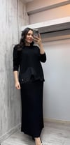 Missdalida T25PF - 2009 Black pliseli Denim Etek