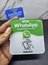 QR Kodlu NFC Akıllı İşletme Kartı 10x10 cm – Google Yorum, Instagram, WhatsApp ve Sosyal Medya