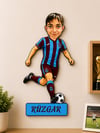 Futbolcu Temalı Karikatür Duvar Dekoru