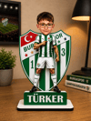 Fulbolcu Temalı Kişiye Özel Karikatür Stand 30cm