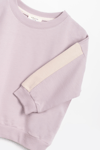 Kız Erkek Basic Şerit Detaylı Sweatshırt Takım Çocuk Takımı
