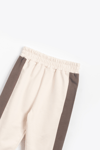  Kız Erkek Basic Şerit Detaylı Sweatshırt Takım Çocuk Takımı