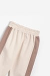  Kız Erkek Basic Şerit Detaylı Sweatshırt Takım Çocuk Takımı