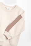  Kız Erkek Basic Şerit Detaylı Sweatshırt Takım Çocuk Takımı