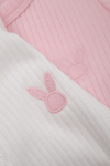 2'li Çıtçıtlı Tulum Pijama Uzun Kollu Mevsimlik Bebek Çocuk Nakışlı Tulum
