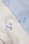 2'li Çıtçıtlı Tulum Pijama Uzun Kollu Mevsimlik Bebek Çocuk Nakışlı Tulum