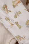 Bebek Çocuk Tulum Uzun Kollu Baskılı Fermuarlı Kız Erkek Pijama Tulum