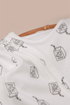 Bebek Çocuk Tulum Uzun Kollu Baskılı Fermuarlı Kız Erkek Pijama Tulum