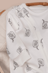 Bebek Çocuk Tulum Uzun Kollu Baskılı Fermuarlı Kız Erkek Pijama Tulum