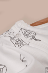 Bebek Çocuk Tulum Uzun Kollu Baskılı Fermuarlı Kız Erkek Pijama Tulum