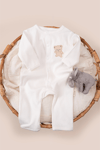 Bebek Tulum %100 Pamuk Ribana ÇıtÇıtlı Nakışlı 3-24 Ay
