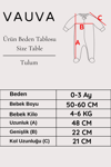 Bebek Tulum Şapkalı ÇıtÇıtlı 100% Pamuk Yenidoğan Bebek Tulumu