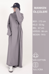 Cep Detaylı Oversize Elbise Tesettür Elbise