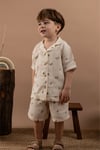 Çocuk Müslin Takım Erkek Kız Şortlu Gömlek Takım 1-6 Yaş %100 Pamuk
