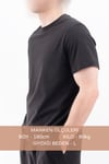 Düz Tişört Standart Kalıp Bisiklet Yaka Slim Fit Unisex Basic Düz Tişört V00876