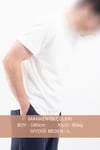Düz Tişört Standart Kalıp Bisiklet Yaka Slim Fit Unisex Basic Düz Tişört V00876