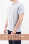 Düz Tişört Standart Kalıp Bisiklet Yaka Slim Fit Unisex Basic Düz Tişört V00876
