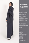 Fermuarlı Takım Oversize Nakışlı Yakalı Tesettür Takım