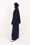 Fermuarlı Takım Oversize Nakışlı Yakalı Tesettür Takım