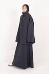 Fermuarlı Takım Oversize Nakışlı Yakalı Tesettür Takım