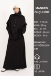 Fermuarlı Takım Oversize Nakışlı Yakalı Tesettür Takım
