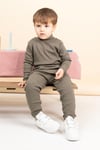 Kız Erkek Bebek Çocuk İkili Takım Boğazlı Yüksek Yaka Ribana Takım