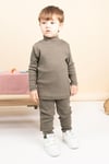 Kız Erkek Bebek Çocuk İkili Takım Boğazlı Yüksek Yaka Ribana Takım