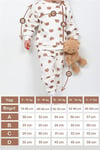 Kız & Erkek Bebek Çocuk Pijama Takımı Baskılı Uzun Kollu Pijama Takımı
