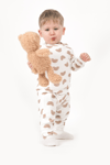 Kız & Erkek Bebek Çocuk Pijama Takımı Baskılı Uzun Kollu Pijama Takımı