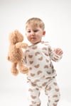 Kız & Erkek Bebek Çocuk Pijama Takımı Baskılı Uzun Kollu Pijama Takımı
