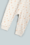 Kız Erkek Bebek Tulumu Uzun Kollu Fermuarlı Pijama Tulum Baskılı Uyku Tulumu