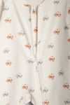 Kız Erkek Bebek Tulumu Uzun Kollu Fermuarlı Pijama Tulum Baskılı Uyku Tulumu