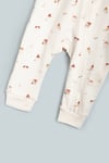 Kız Erkek Bebek Tulumu Uzun Kollu Fermuarlı Pijama Tulum Baskılı Uyku Tulumu
