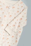 Kız Erkek Bebek Tulumu Uzun Kollu Fermuarlı Pijama Tulum Baskılı Uyku Tulumu