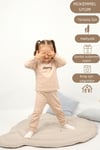 Kız Erkek Çocuk Pijama Takımı Uzun Kollu %100 Pamuklu Pijama Takımı