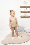 Kız Erkek Çocuk Pijama Takımı Uzun Kollu Pamuklu Pijama Takımı