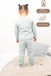 Kız Erkek Çocuk Pijama Takımı Uzun Kollu %100 Pamuklu Pijama Takımı