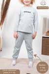 Kız Erkek Çocuk Pijama Takımı Uzun Kollu %100 Pamuklu Pijama Takımı