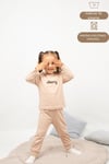 Kız Erkek Çocuk Pijama Takımı Uzun Kollu %100 Pamuklu Pijama Takımı
