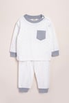 Kız Erkek Pijama Baskılı Cep Detaylı Uzun Kollu Pijama Takımı