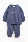 Mevsimlik Takım Kız Erkek Bebek Çocuk Uzun Kollu Baskılı Oversize Takım