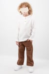 Müslin Gömlekli Takım Pantalonlu 2'li Takım Düğmeli Pamuklu Unisex  Bebek Çocuk Takım