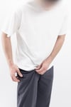 Oversize Geniş Kalıp Bisiklet Yaka Düz Kısa Kollu Tişört Unisex Basic Tişört V00875