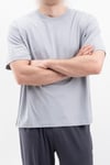 Oversize Geniş Kalıp Bisiklet Yaka Düz Kısa Kollu Tişört Unisex Basic Tişört V00875