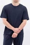 Oversize Geniş Kalıp Bisiklet Yaka Düz Kısa Kollu Tişört Unisex Basic Tişört V00875