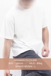 Oversize Geniş Kalıp Bisiklet Yaka Düz Kısa Kollu Tişört Unisex Basic Tişört V00875