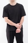 Oversize Geniş Kalıp Bisiklet Yaka Düz Kısa Kollu Tişört Unisex Basic Tişört V00875