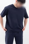 Oversize Geniş Kalıp Bisiklet Yaka Düz Kısa Kollu Tişört Unisex Basic Tişört V00875