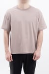 Oversize Geniş Kalıp Bisiklet Yaka Düz Kısa Kollu Tişört Unisex Basic Tişört V00875